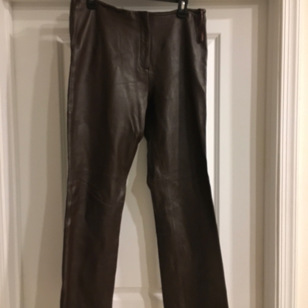 VAKKO Leather Jeans Size 10